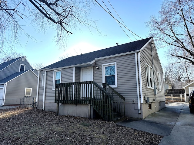 view of front of home