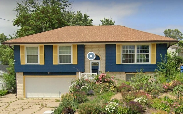 split foyer home with a garage