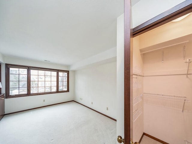 interior space with light colored carpet