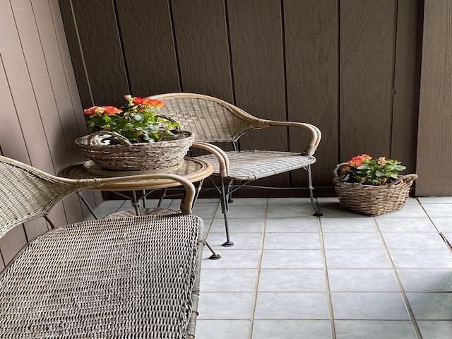 balcony with a patio