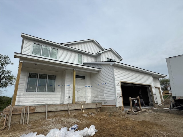 view of front of house with an attached garage