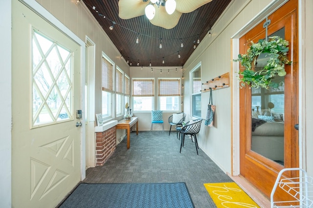 view of sunroom / solarium