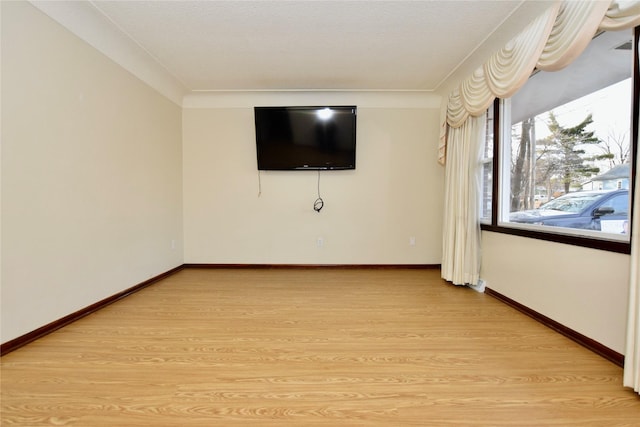 interior space with light hardwood / wood-style flooring