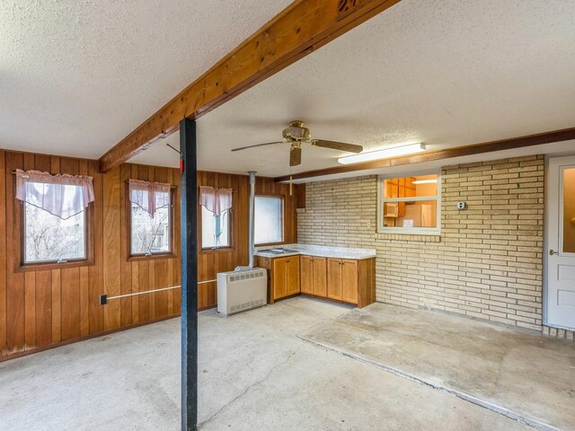 view of patio with ceiling fan