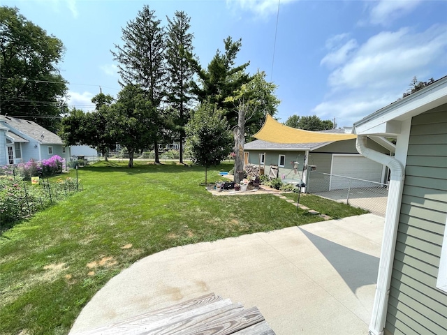 view of yard with a patio