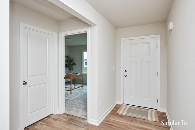 interior space featuring light hardwood / wood-style floors