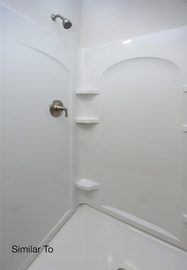 full bathroom with walk in shower