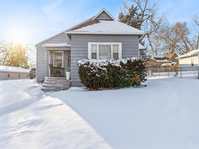 view of bungalow