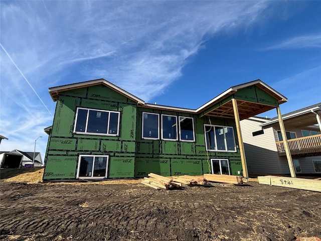 view of rear view of property