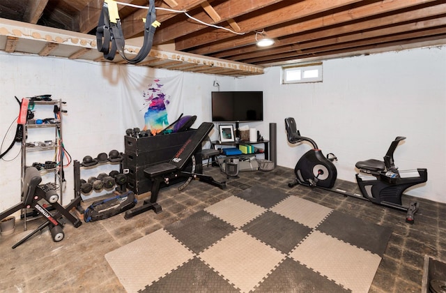 view of exercise room