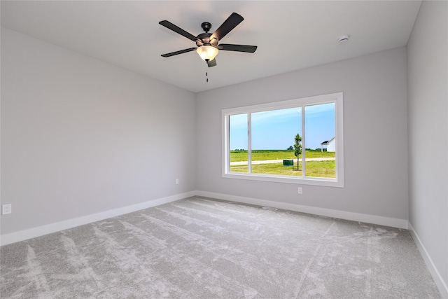 4632 179th St, Urbandale, IA 50323 - carpeted empty room featuring baseboards and a ceiling fan