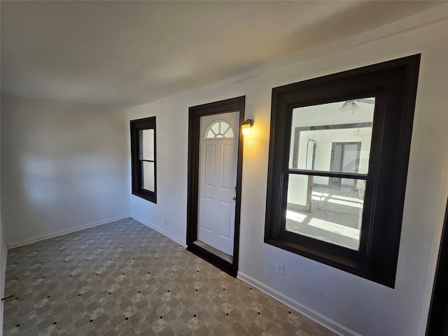 foyer with a healthy amount of sunlight