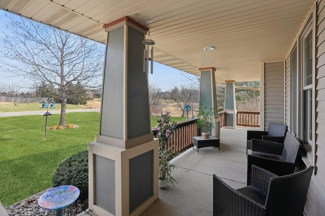 view of patio / terrace featuring a porch