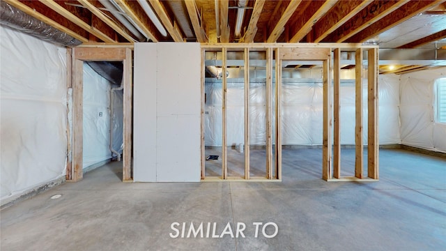 view of basement