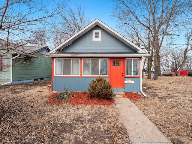 view of bungalow-style home