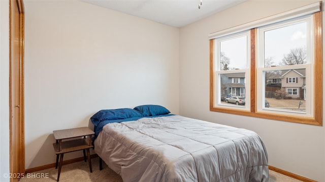 bedroom featuring carpet flooring