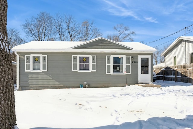 view of front of house