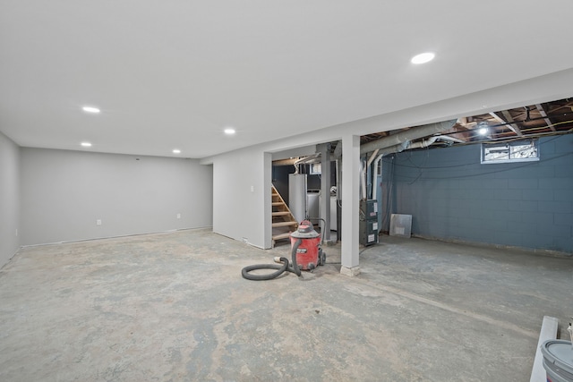 view of basement