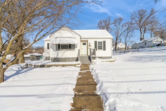 view of bungalow