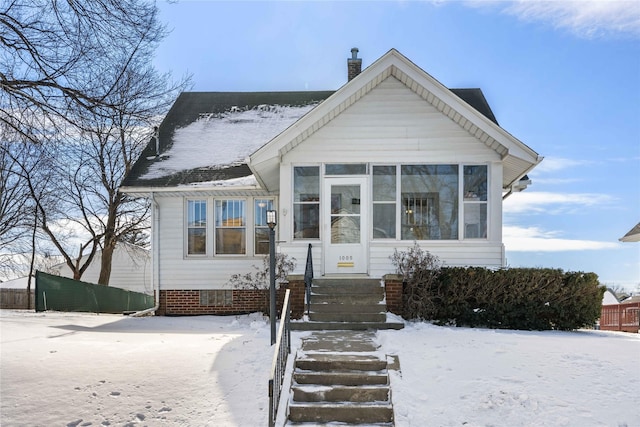 view of bungalow-style house