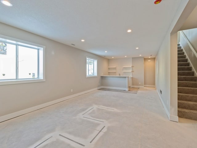 view of unfurnished living room