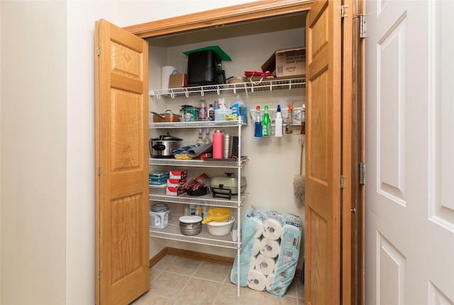 view of pantry