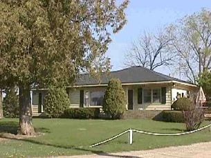 405 Long St, Randall, IA 50231 - back of property with a lawn and a putting area