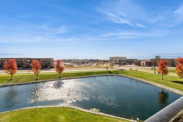 view of water feature