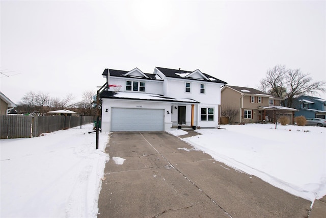 front facade featuring a garage