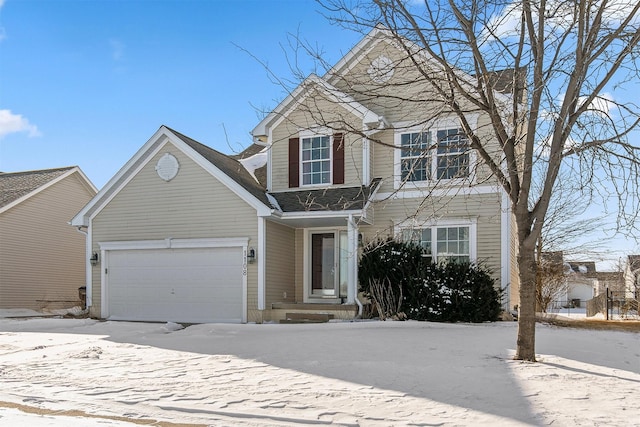 front facade featuring a garage