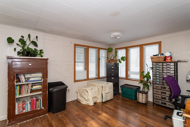 2003 Carroll St, Boone, IA 50036 - home office with baseboards and wood finished floors