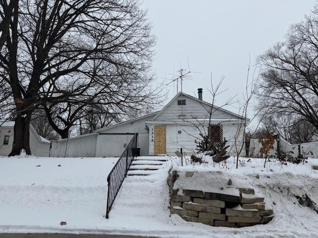 view of front of home