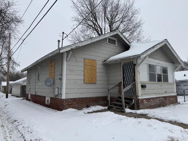 view of front of home