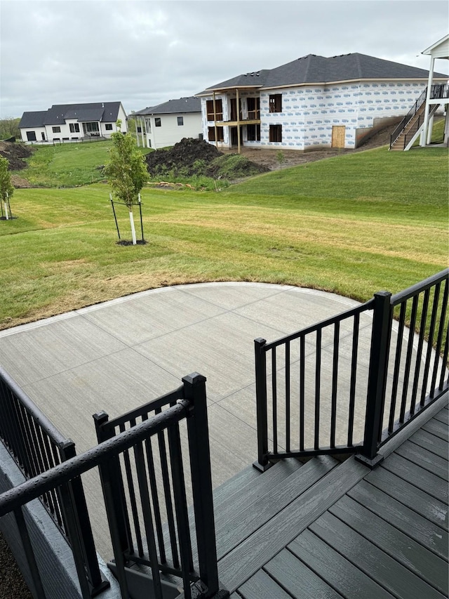 18274 Hidden Knl, Clive, IA 50325 - wooden deck featuring a yard
