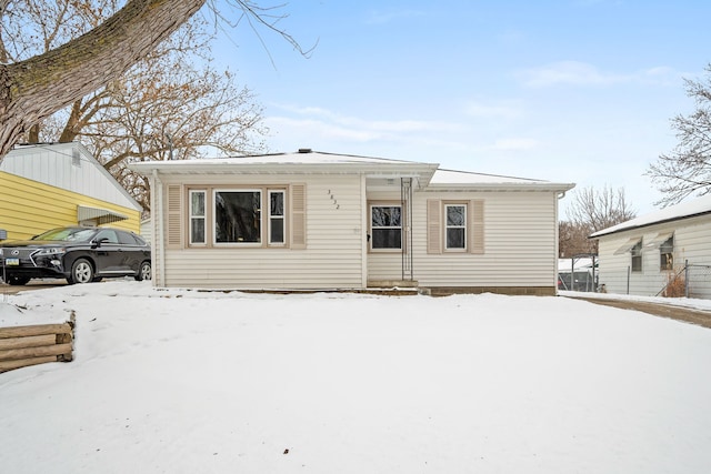 view of bungalow-style house