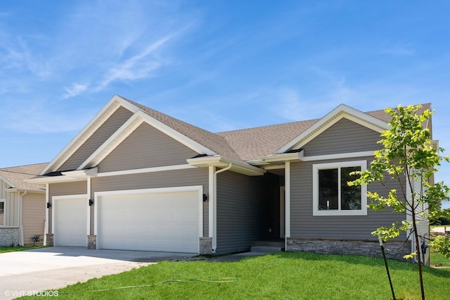 1020 2nd St NE, Altoona, IA 50009 - single story home with an attached garage, concrete driveway, a front lawn, and roof with shingles