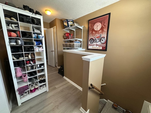 interior space featuring wood finished floors