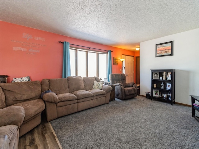 3473 Juniper Ave, Casey, IA 50048 - living area featuring a textured ceiling