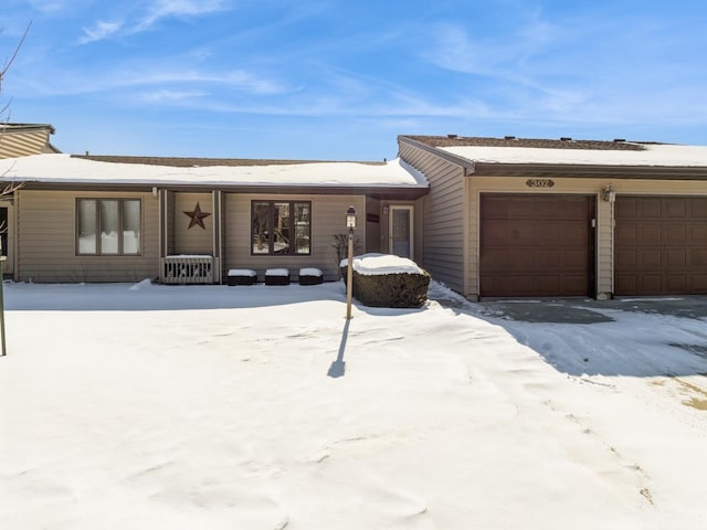 view of front of house featuring an attached garage