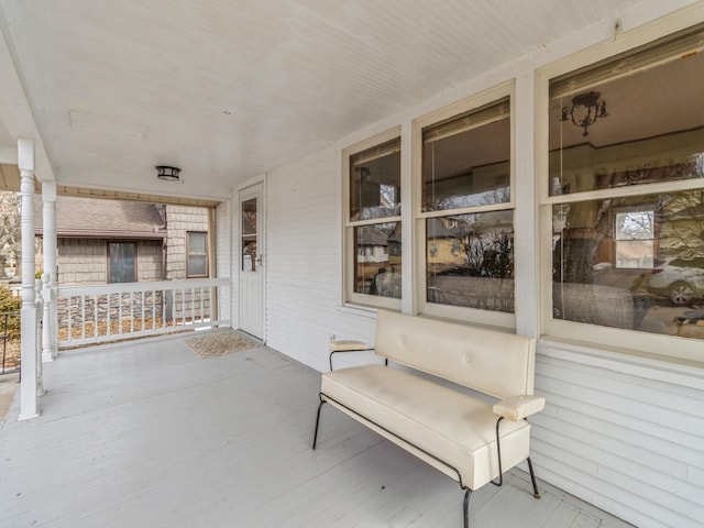 view of patio / terrace featuring covered porch