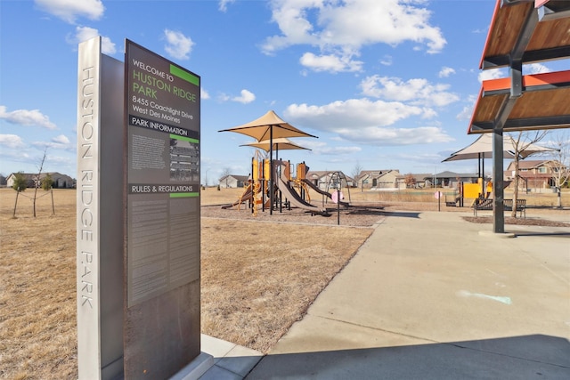 view of community playground