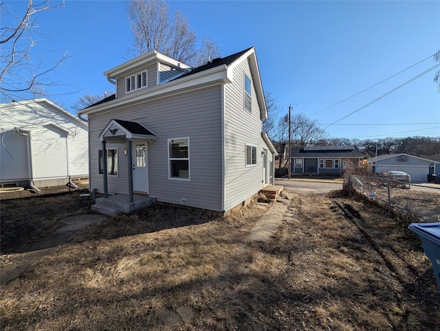 view of front of home