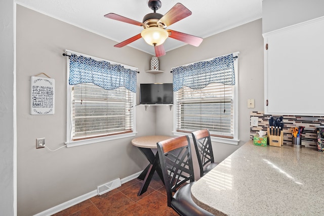 5808 Chamberlain Dr, Des Moines, IA 50312 - office space with a ceiling fan and baseboards