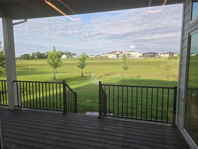 4732 162nd St, Urbandale, IA 50323 - wooden terrace featuring a yard