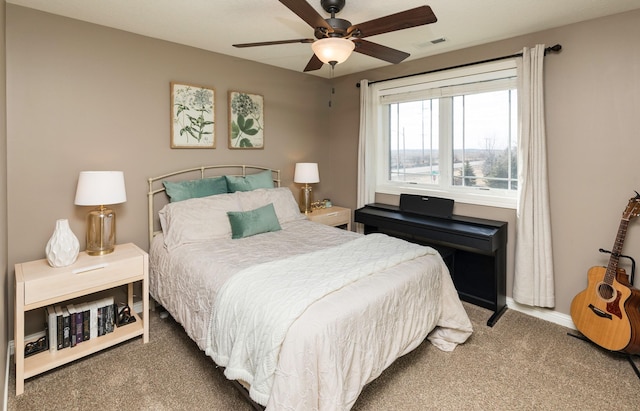 14201 Brookview Dr, Urbandale, IA 50323 - carpeted bedroom with ceiling fan and baseboards