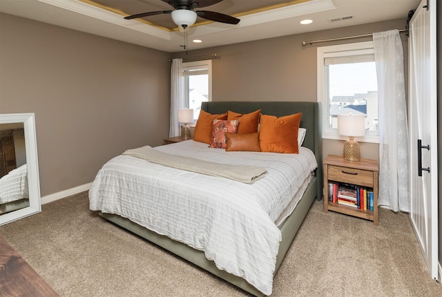 14201 Brookview Dr, Urbandale, IA 50323 - carpeted bedroom featuring recessed lighting, ceiling fan, and baseboards
