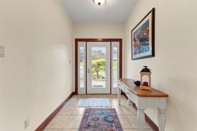 1905 W Olive St, Marshalltown, IA 50158 - entrance foyer with light tile patterned flooring and baseboards