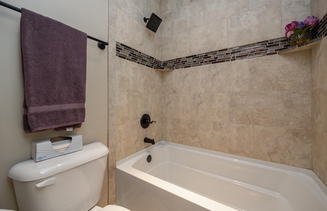 full bath with shower / bathing tub combination and toilet