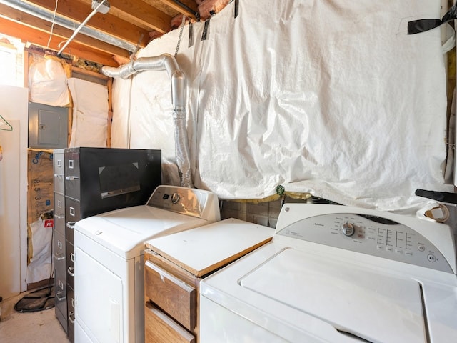 washroom featuring separate washer and dryer