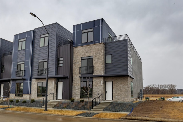 view of contemporary home